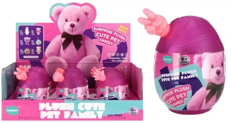 Zabawka Pluszowa Niespodzianka 9cm W Jajku Mix Mega Creative 577467