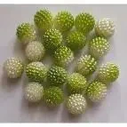 Koraliki plastikowe 10mm zielone ombre 50szt - Titanum