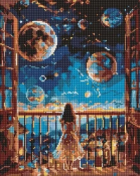 Diamentowa mozaika - Marzycielska noc 40x50cm - Ideyka