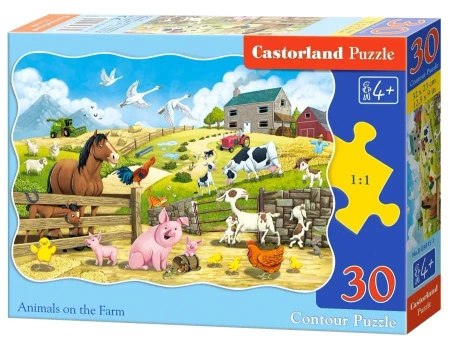 Puzzle 30 Animals on the Farm CASTOR - Castorland