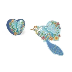 Puzzle 40 konturowe Serce - Scratch