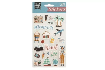 CCG naklejki 3D podróż CR6003 12107