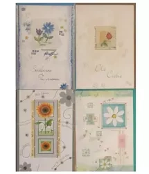 Karnet B6 złocony + koperta mix - Panorama