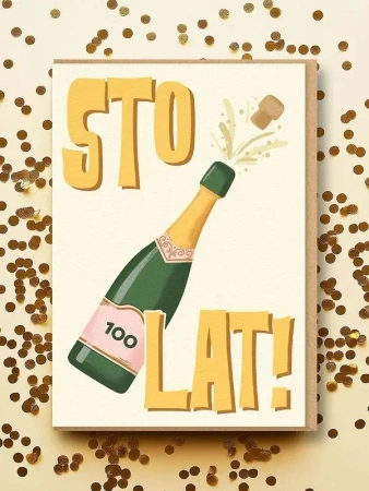 Karnet okolicznościowy Sto lat