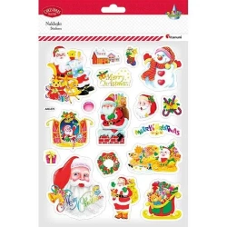 Naklejki wypukłe Boże Narodzenie 17szt - Titanum