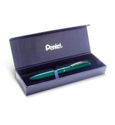 Eleganckie pióro kulkowe EnerGel 0,7 mm BL2007-S zielone w etui - PENTEL