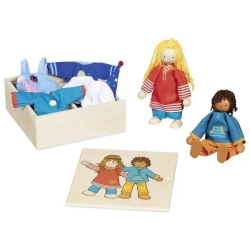 Figurki elastyczne Fynja i Fabio z garderobą 6szt - Goki