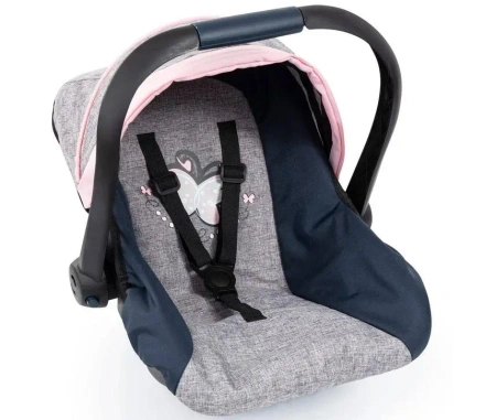 Siedzonko do samochodu z baldachimem szary - Bayer Design