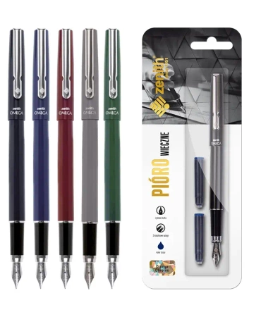 Pióro wieczne Zenith Omega Chrome Classic + 2 naboje blister 1szt.mix - ASTRA art-pap