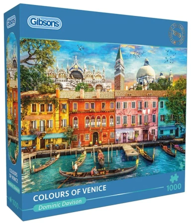 Puzzle 1000 Kolory Wenecji, Włochy - Gibsons