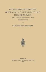 Wandlungen in Der Auffassung Und Deutung Des Traumes - Binswanger Ludwig