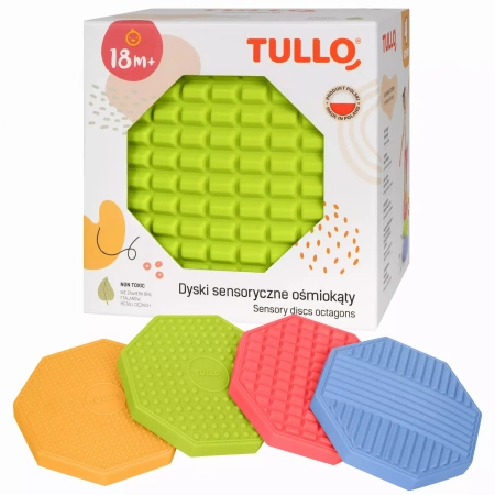 Dyski sensoryczne, ośmiokąty (4 sztuki)