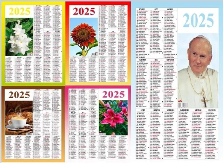 Kalendarz 2026 plakietka MIX - Sapt