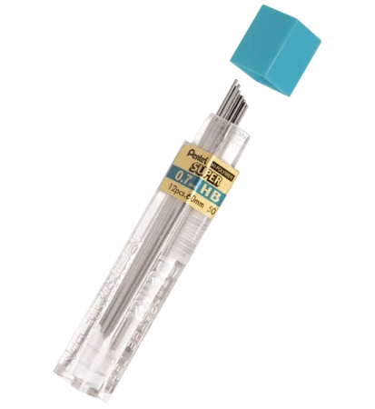 Grafity Super Hi-Polymer 0,7 mm twardość HB - PENTEL