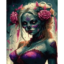 Malowanie po numerach - Kobieta z tatuażami 40x50 - Twoje Hobby