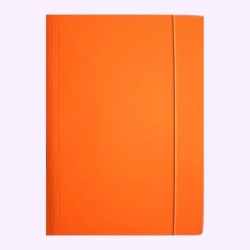 Teczka A4 z gumką błyszcząca pomarańczowa - Ziemia Obiecana