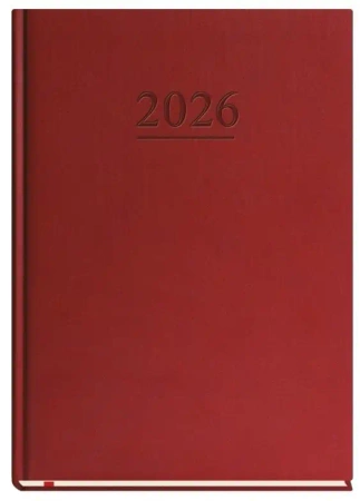 Terminarz 2026 A4 tygodniowy uniwersalny bordowy - Michalczyk i Prokop