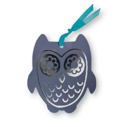 Zakładka do książek ze wstążką - Sowa szara - Moses