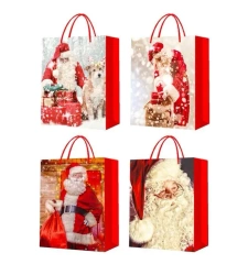 Torebka prezentowa L Boże Narodzenie szerokie dno