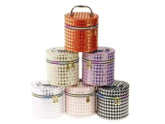 Kuferek S z lusterkiem na zamek 14x13x14cm MIX - ADAR