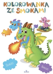 Kolorowanka ze smokami (z brokatem) - opracowanie zbiorowe