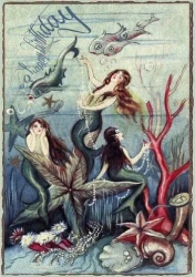 Karnet B6 z kopertą Urodziny Syreny - Madame Treacle