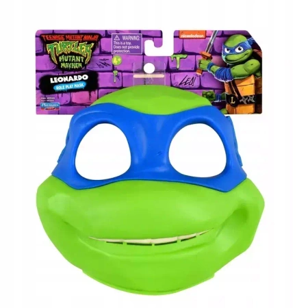 WOJOWNICZE ŻÓŁWIE NINJA Maska Leonardo, kostium