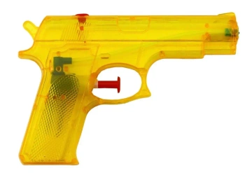 Pistolet na wodę żółty 15cmx10,5cm - Leantoys
