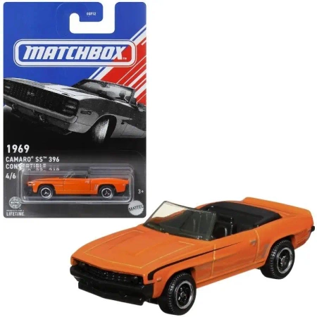Matchbox Samochód 1969 Camaro SS 396 Covertible - Mattel