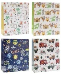 Torebka prezentowa 18x23x8cm MIX - Rozette