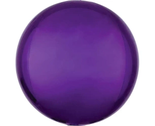 Balon foliowy kula fioletowa 38cm (niepakowany) - Amscan