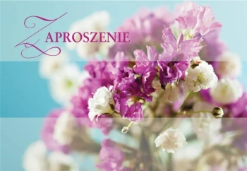 Zaproszenie ZZ-042 Kwiatowe (5 szt.) - Kukartka