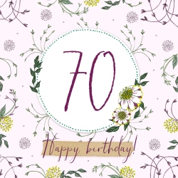 Karnet Swarovski kwadrat CL2270 Urodziny 70 - Clear Creations