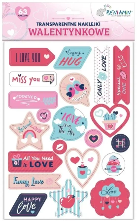 Naklejki samoprzylepne Walentynki - Beniamin
