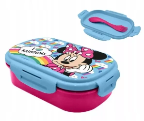Pudełko śniadaniowe + sztućce, 21x14x6cm Minnie Mouse MN30016 Kids Euroswan - Kids Euroswan zabawki licencja