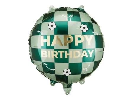 Balon foliowy Happy Birthday piłki 35x35cm - PartyDeco