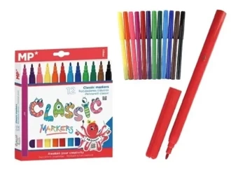 Flamastry 12 kolorów - MP Main Paper