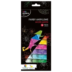 Farby akrylowe 12x12ml KIDEA - DERFORM