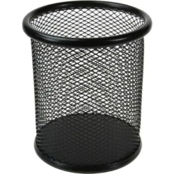 Pojemnik na długopisy siatka czarny - Titanum