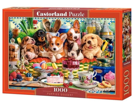 Puzzle 1000 Puppies Dessert CASTOR - Castorland