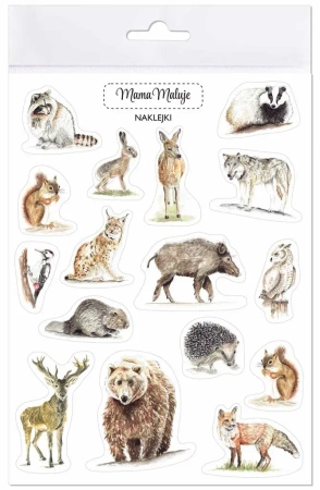 Naklejki Zwierzęta leśne - Mama Maluje