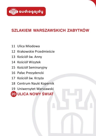 audiobook Ulica Nowy Świat. Szlakiem warszawskich zabytków - Ewa Chęć