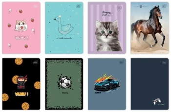 Zeszyt A5/16K kratka 70g UV mix (20szt) - INTERDRUK