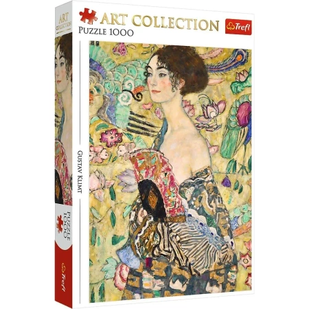 Puzzle 1000 Dama z wachlarzem TREFL