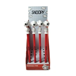 Długopis z silikonową wymazywalny Snoopy (20szt) - Puckator