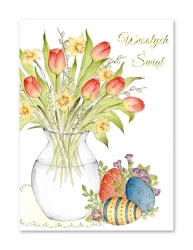 Karnet B6 Wielkanoc Bukiet - Henry