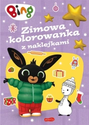 Bing. Zimowa kolorowanka z naklejkami - praca zbiorowa