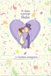 Kartka okolicznościowa Ślub duża TD23 - Trend