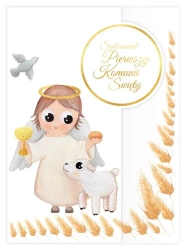 Karnet B6 Komunia. Baranek - Henry