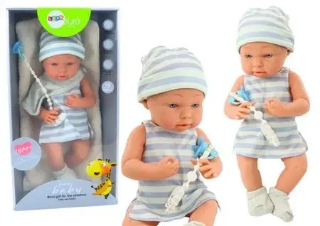 Lalka bobas w ubranku z akcesorami - Leantoys